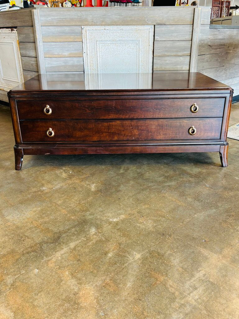 Two Drawer Coffee Table 52 X 32 X 19