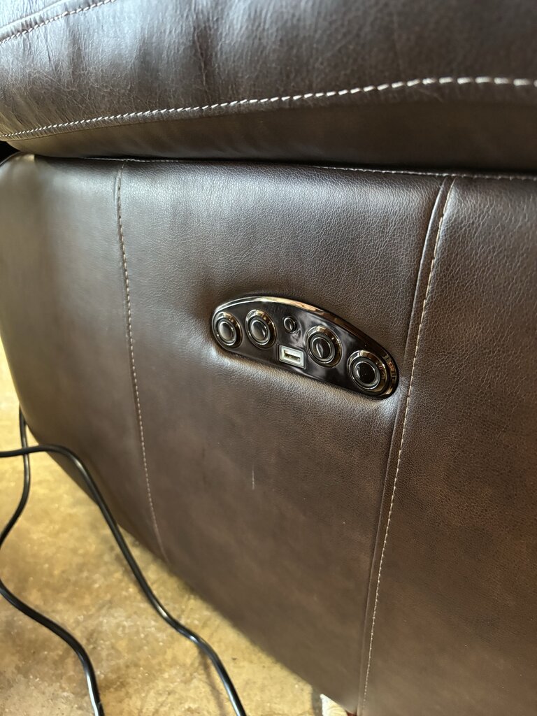 Power Leather Recliner