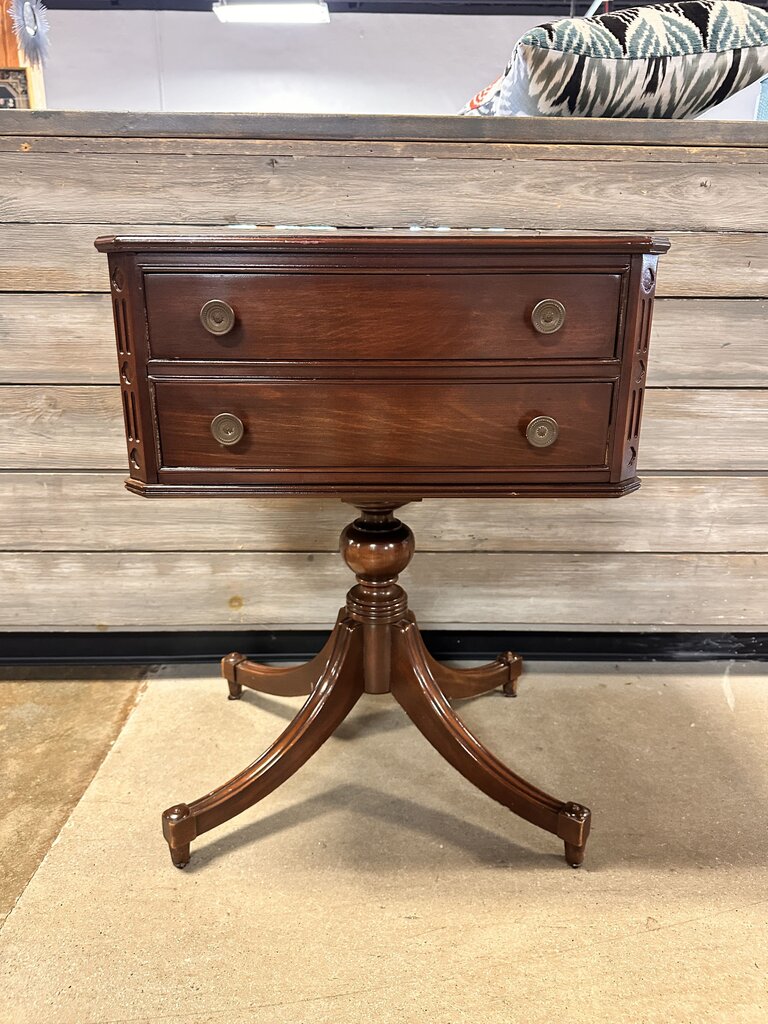 2 Drawer Vintage Accent Table