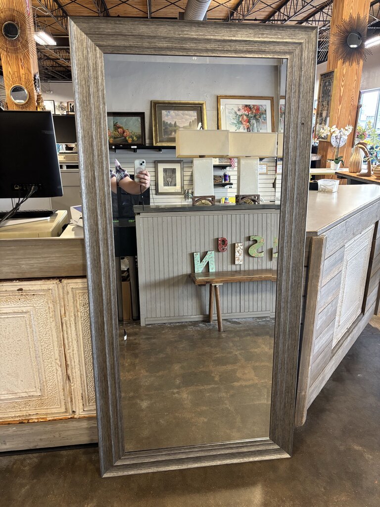Framed Wall Mount Mirror 31 X 65.5 X 1