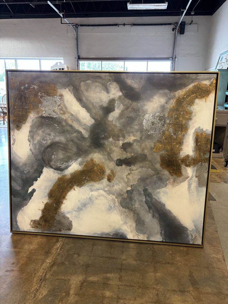 Artwork Abstract Gold Spring