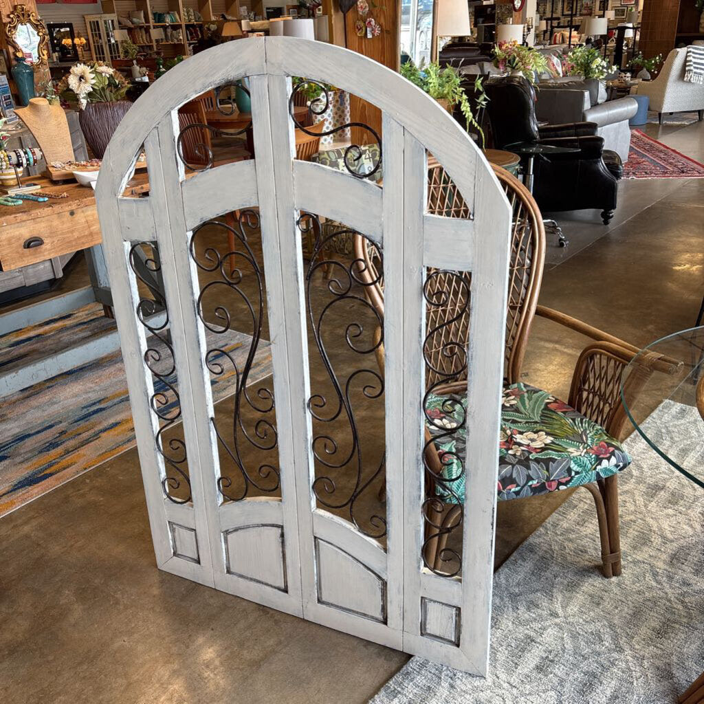 Wood/Metal Arch Wall Deco 40 X 57.25