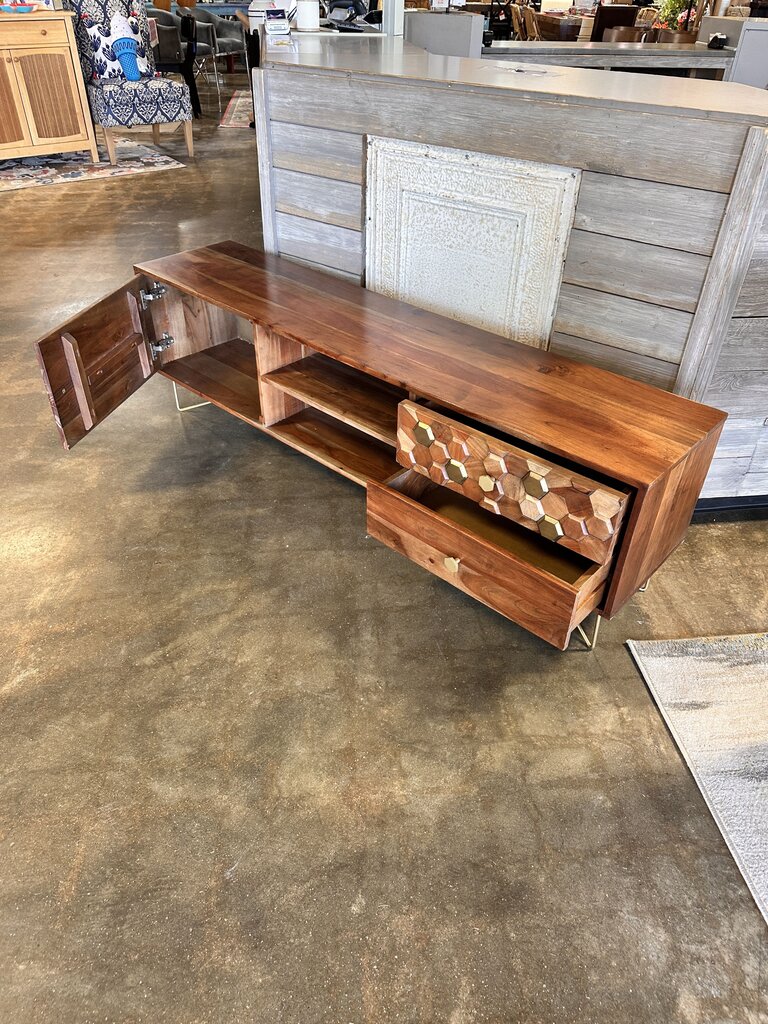 Honeycomb Media Console & Storage