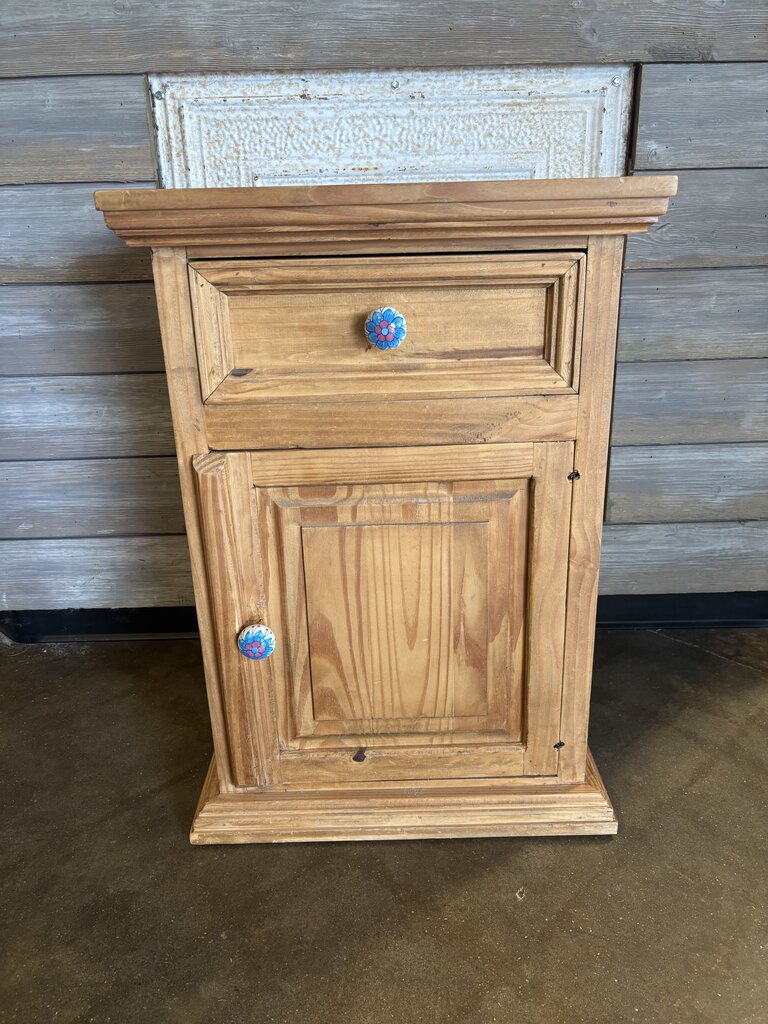Rustic Wood Nightstand 19 X 16 x 27