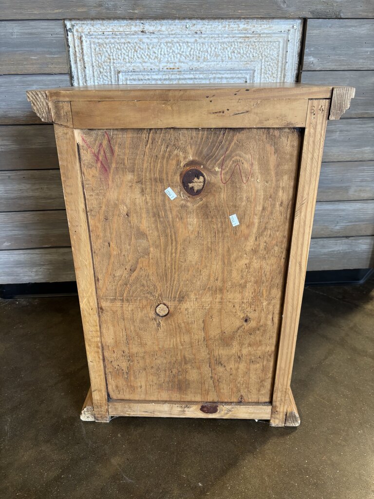 Rustic Wood Nightstand 19 X 16 x 27
