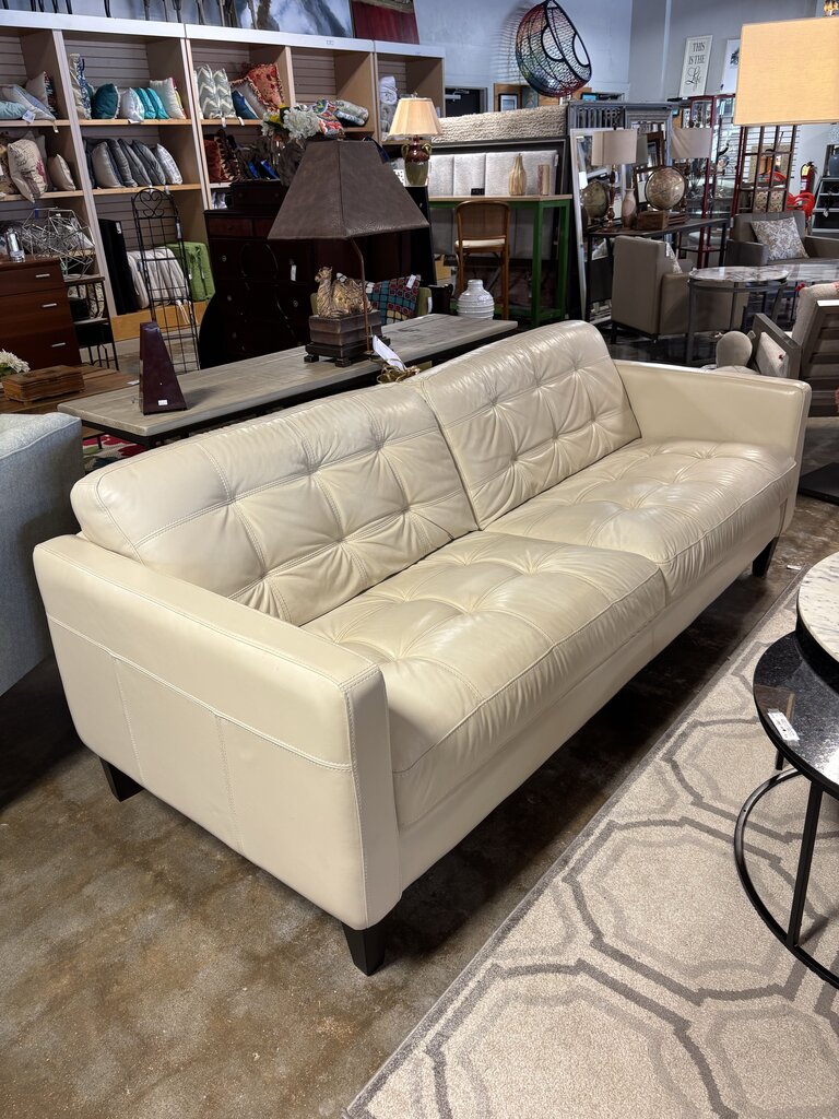 Leather 7 Foot Sofa