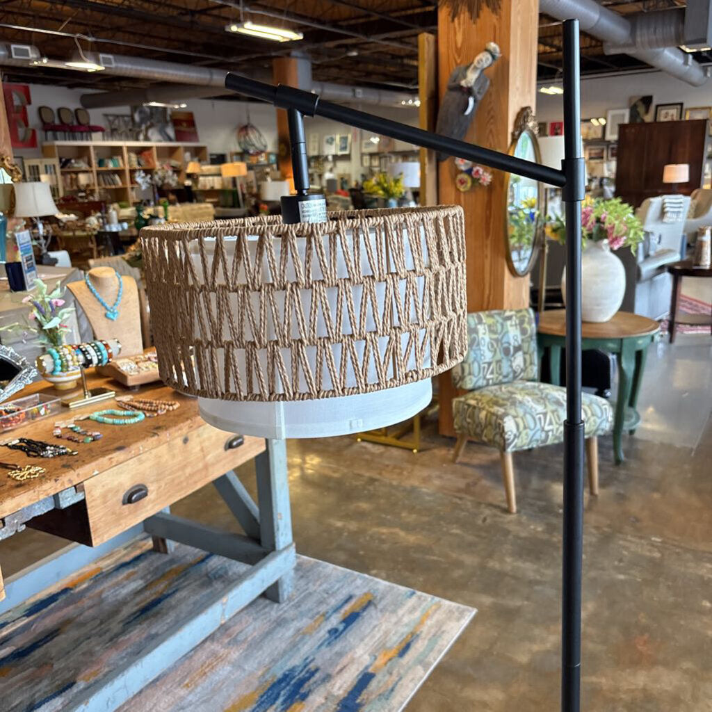 Woven Rustic Floor Lamp