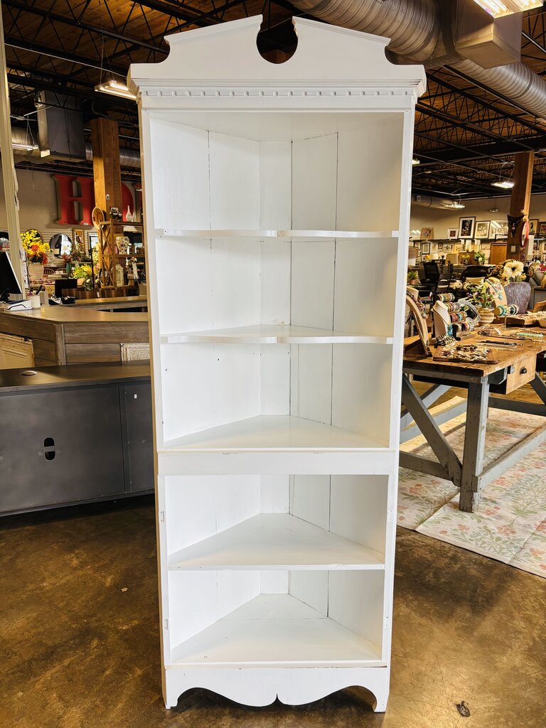 Painted Corner Cabinet 31.5 X 17.5 X 77