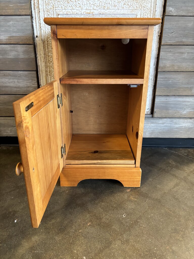 Wood Nightstand 14 X 12.5 X 26