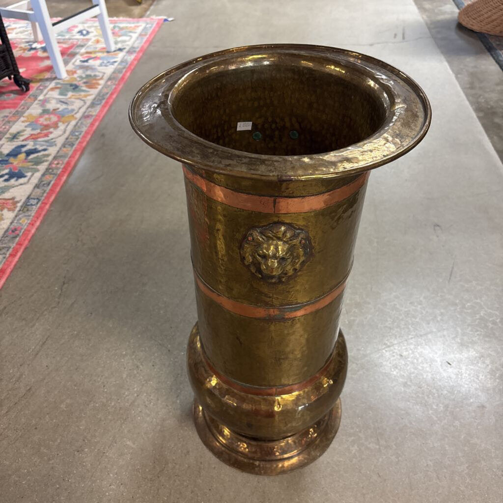 Hammered Metal Umbrella Stand 24"H