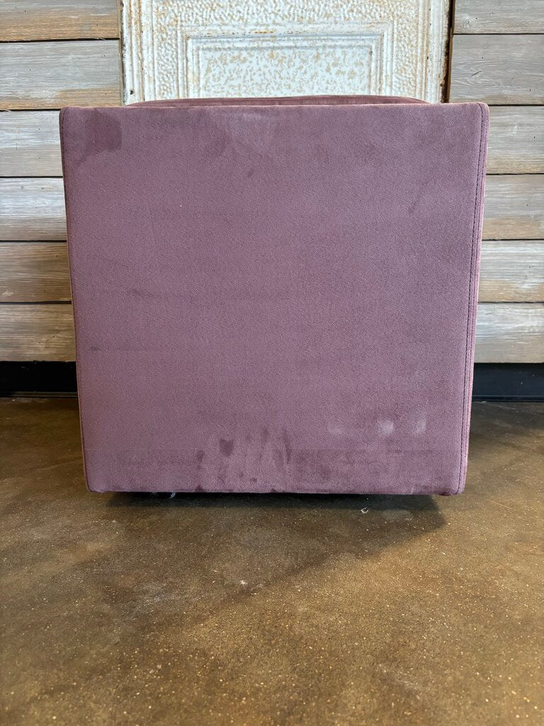 Rolling Storage Ottoman with Tray 18 X 18 X 19.5