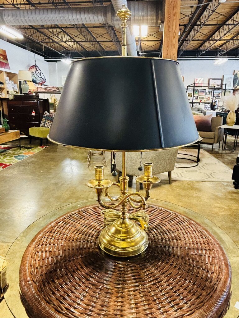Vintage Bouillotte Candelabra Lamp