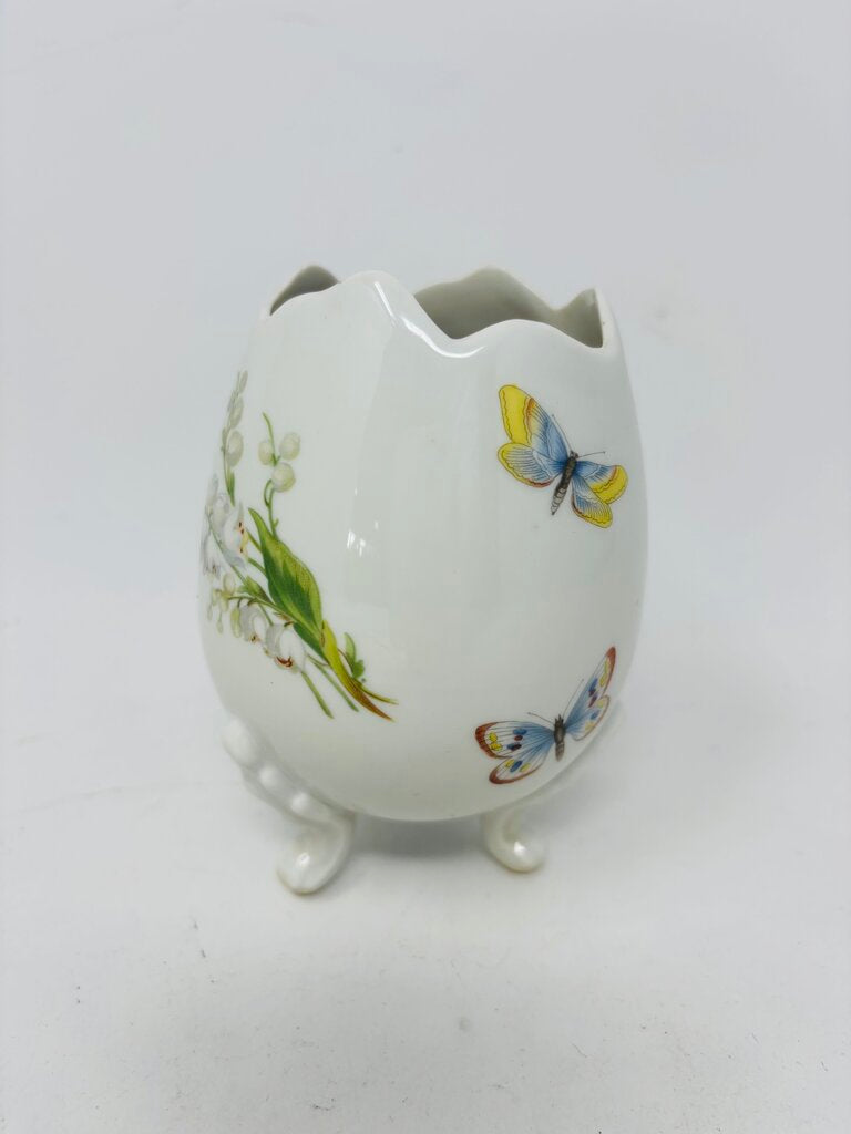 Vintage Limoges Porcelain Egg Vase