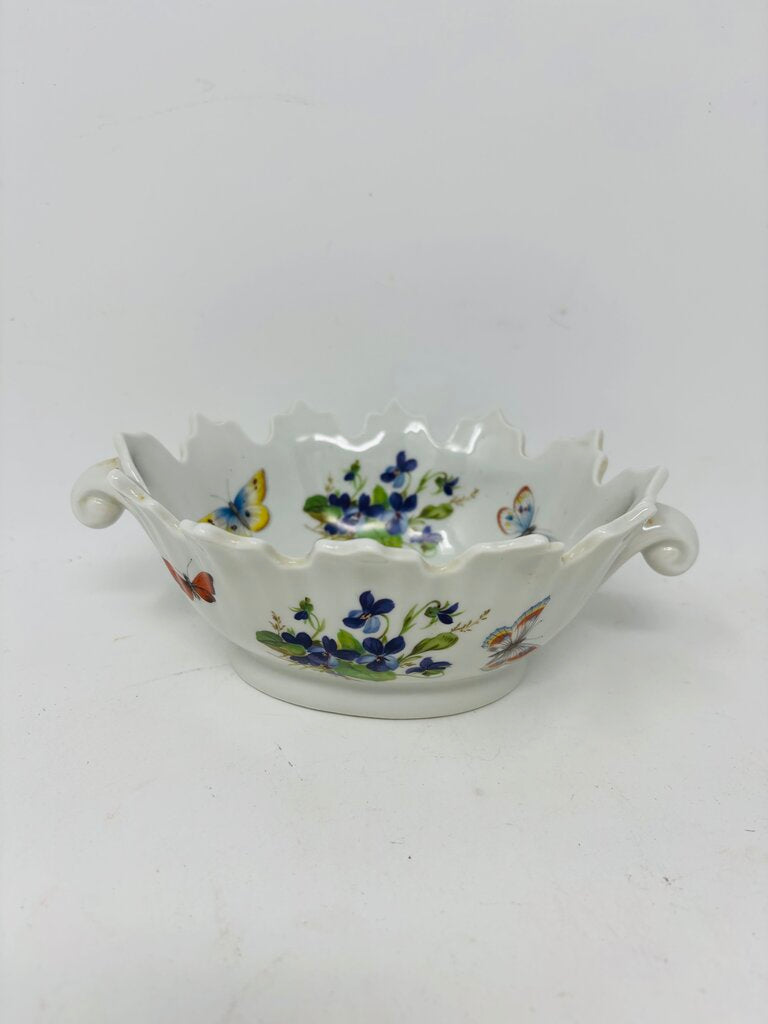 Limoges Porcelain Ruffled Edge Bowl