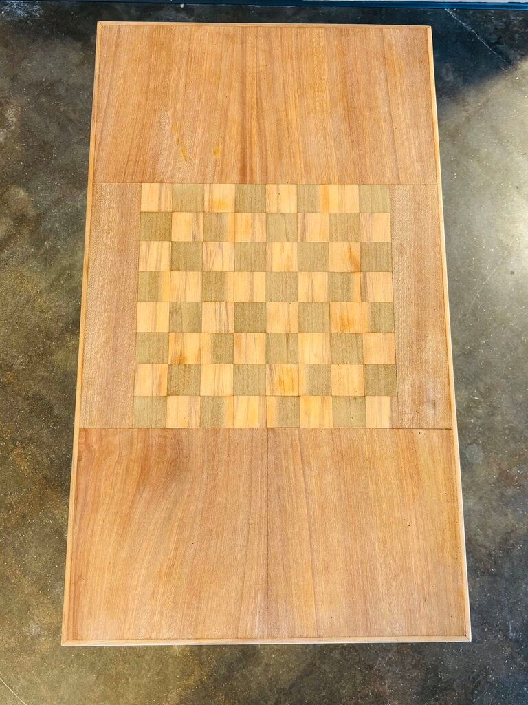 Vintage Checkerboard Game Table 30 X 17.25 X 25