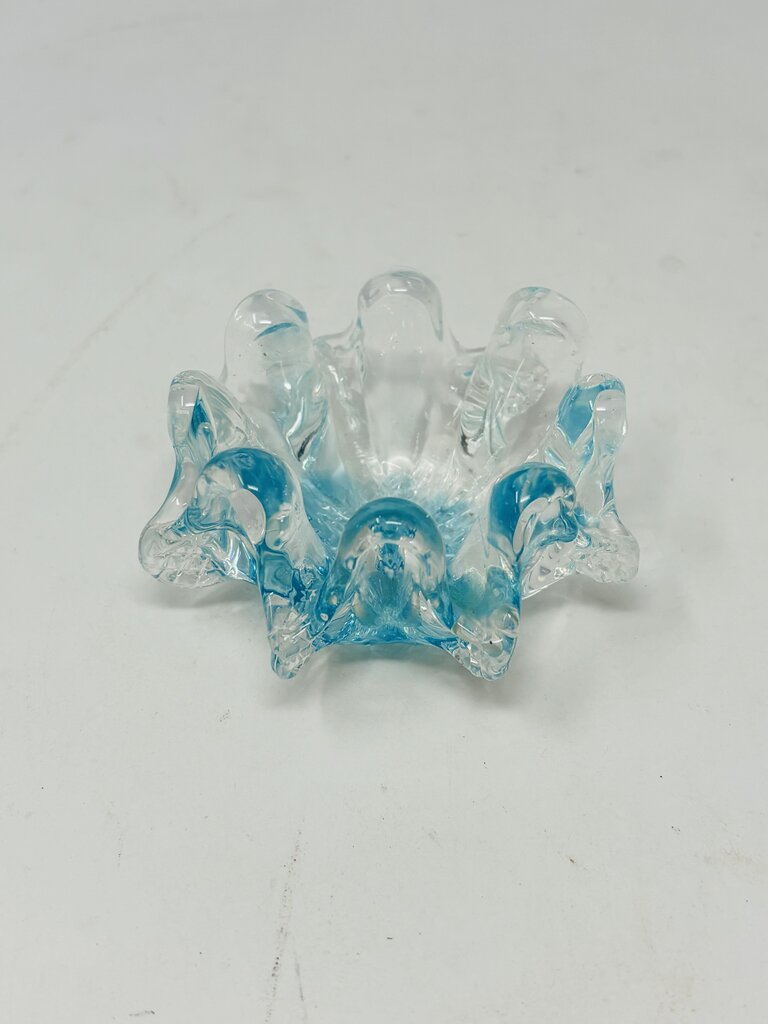 Swung Hand Blown Glass Nesting Bowl