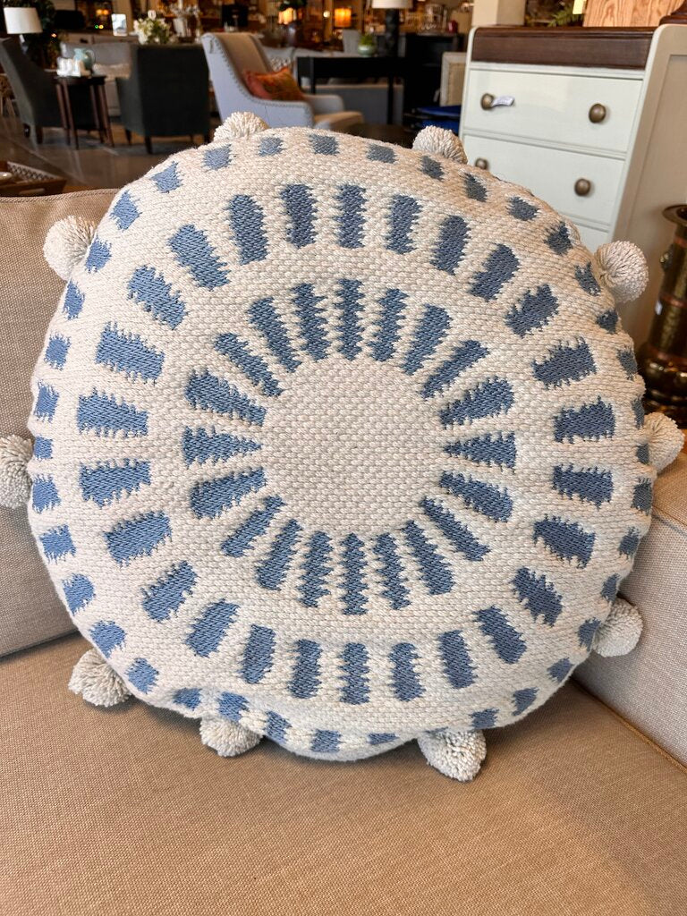 Round Pom-Pom Pillow