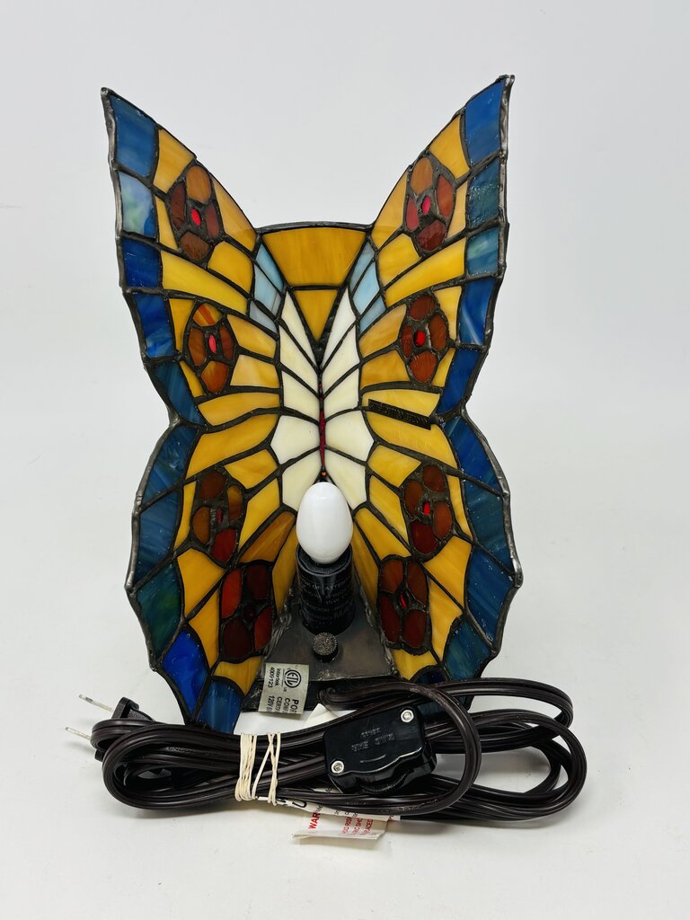 Quoizel Stained Gla Butterfly Lamp