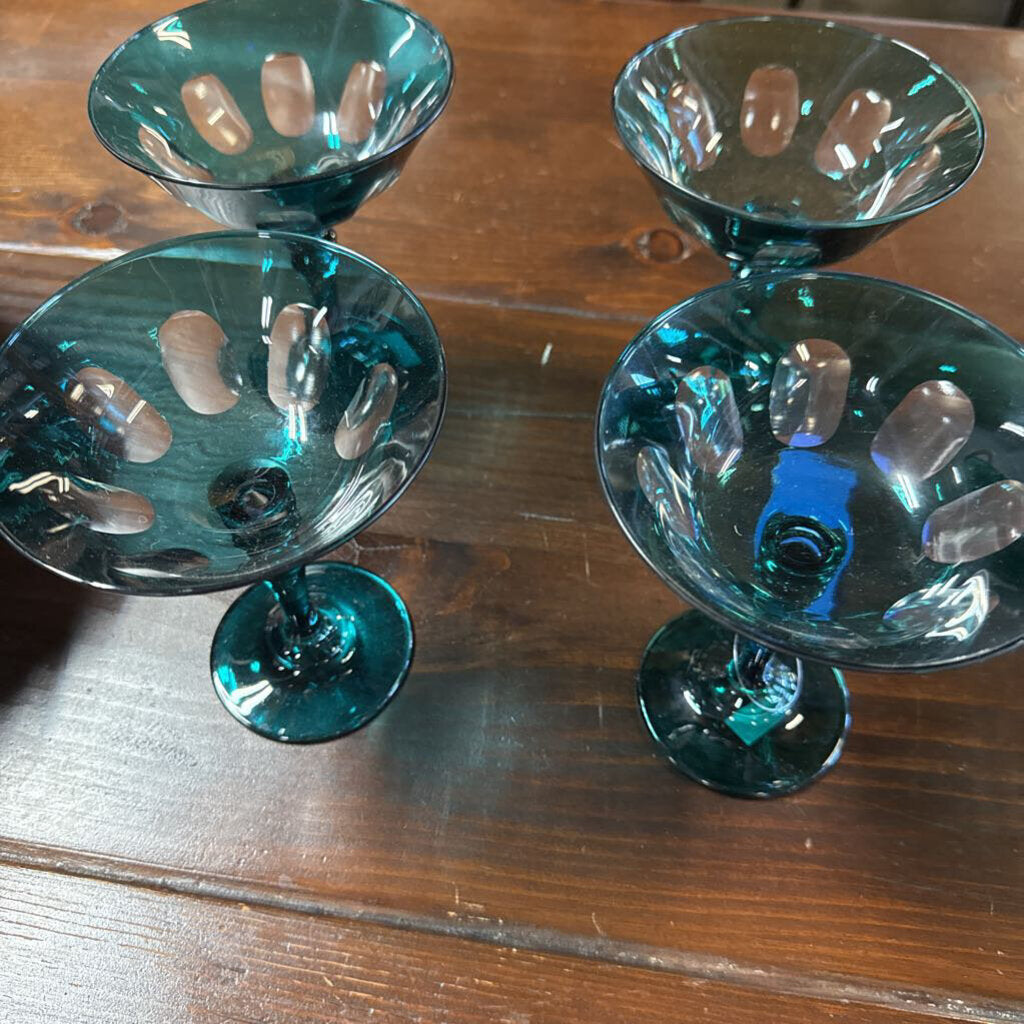 Turkish Design Coupe Glasses 4 Pc
