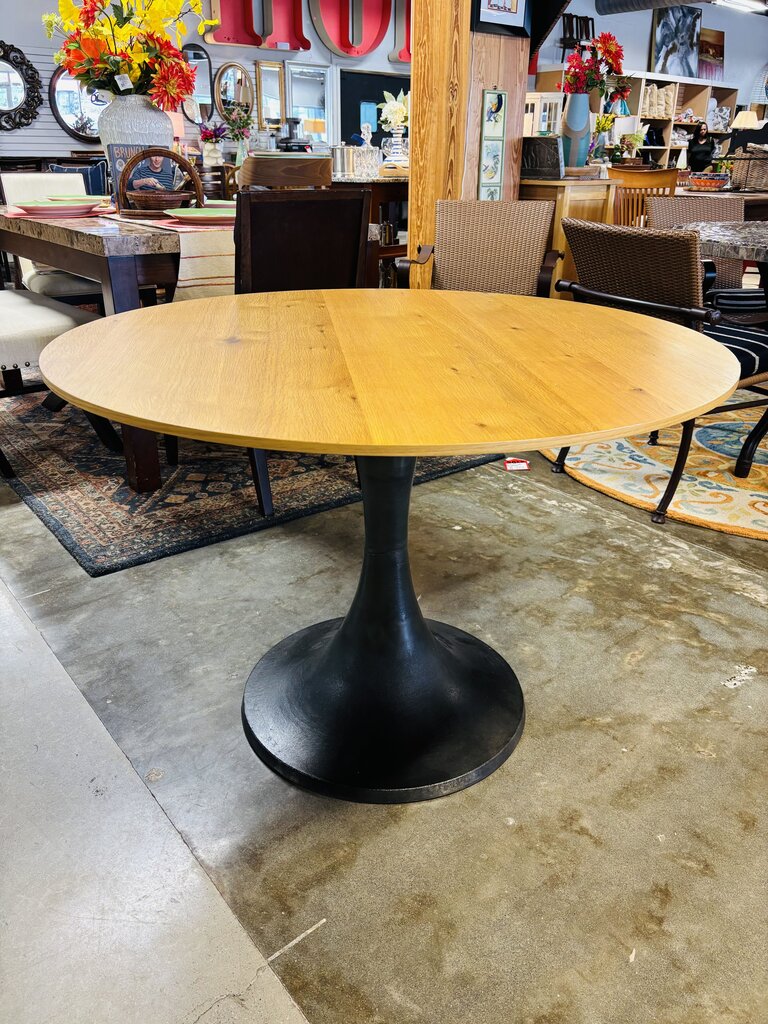 West Elm Wood/Metal 42"R Dining Table