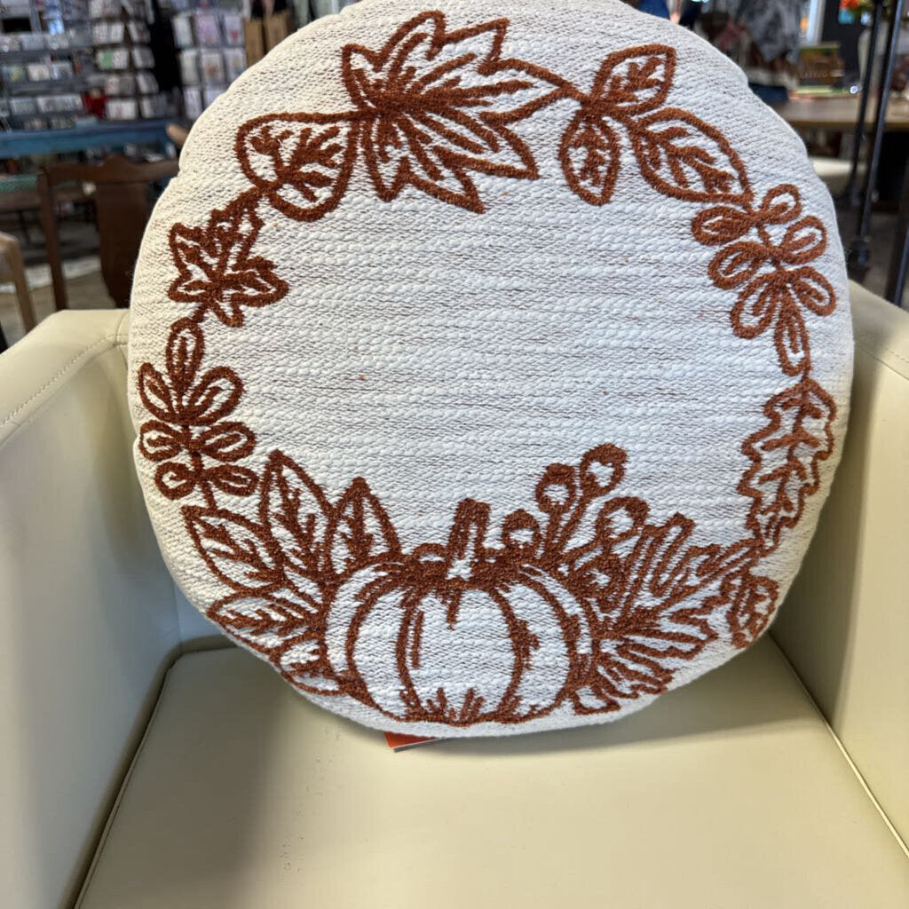 Marshall's Pumpkin Wreath Pillow