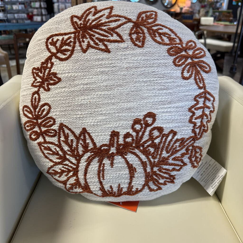 Marshall's Pumpkin Wreath Pillow