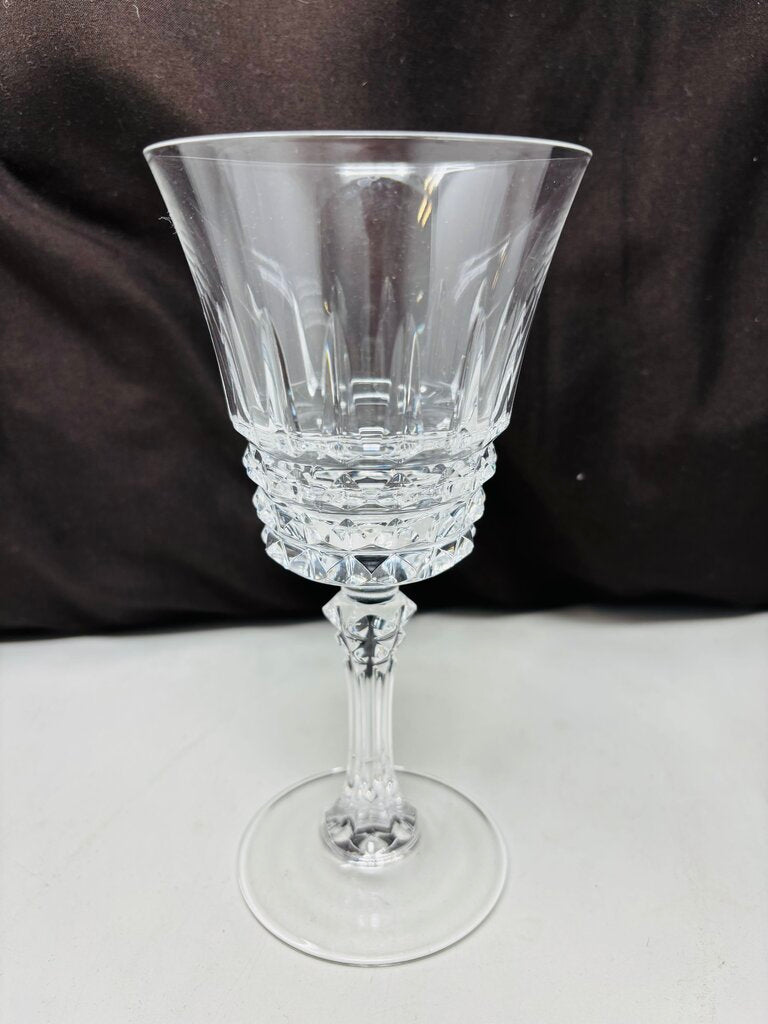 Crystal Wine Stem Glasses 6 PC