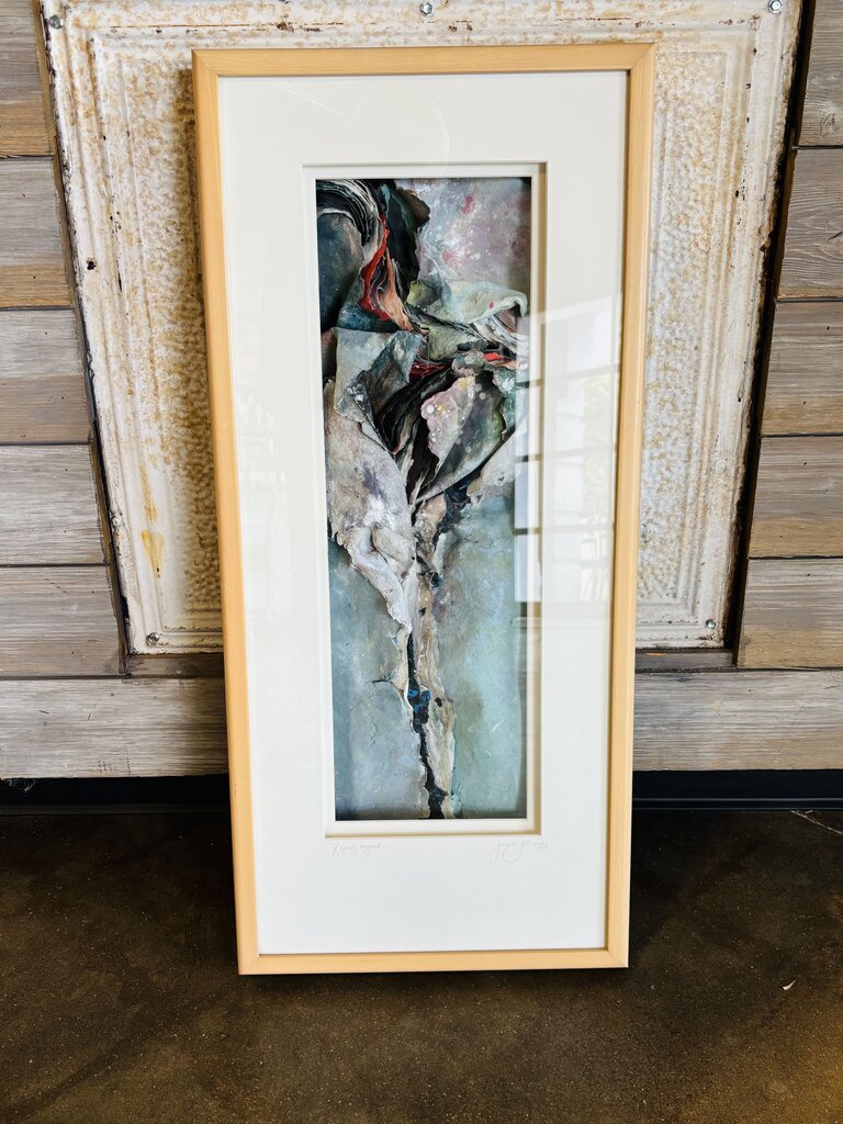 Torn Paper Jeanne Petrosky Shadow Box Framed Art