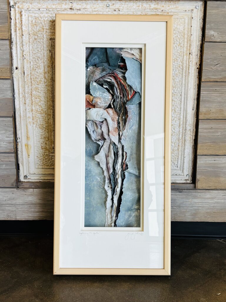 Torn Paper Jeanne Petrosky Shadow Box Framed Art
