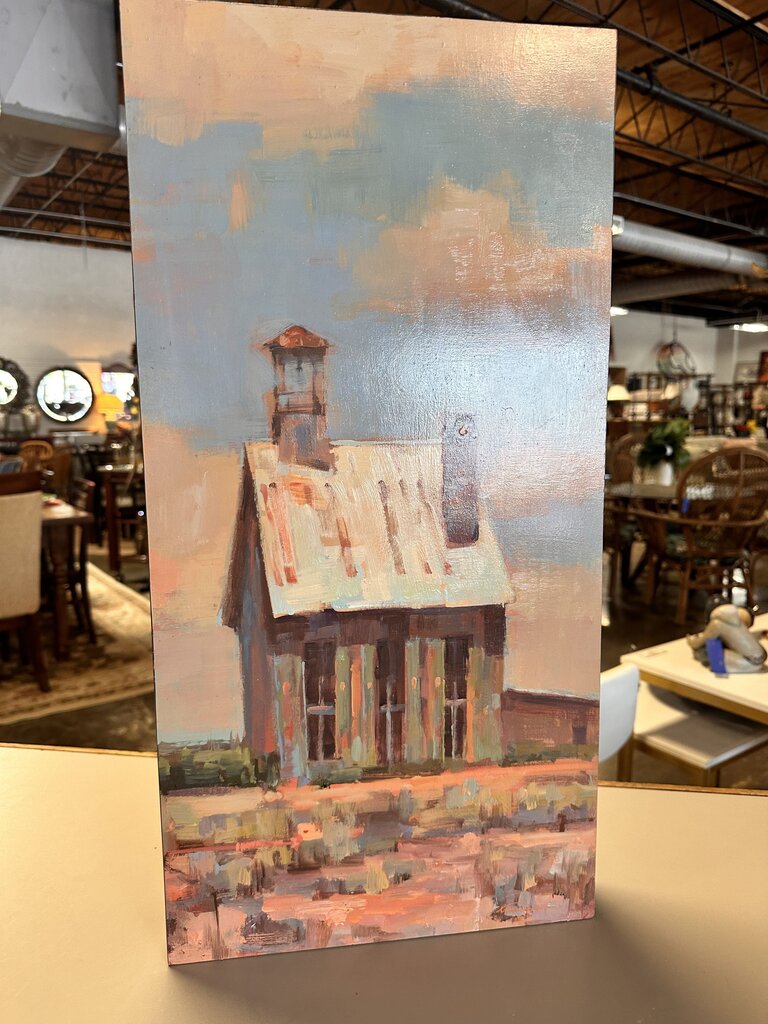 Original Art on panel Tin Roof