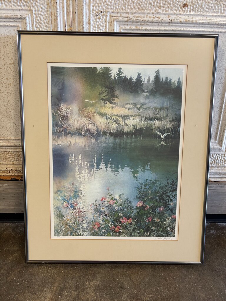 Wild Rose Marsh By Nita Eagle Signed/Numbered 21.5 X 26.5