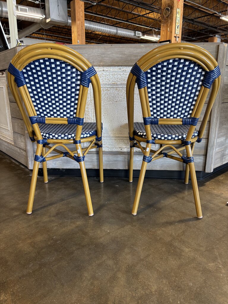 Purple Leaf Bistro Chairs Pair