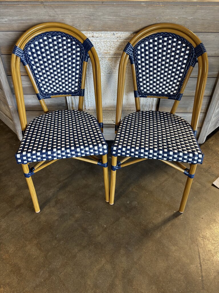 Purple Leaf Bistro Chairs Pair