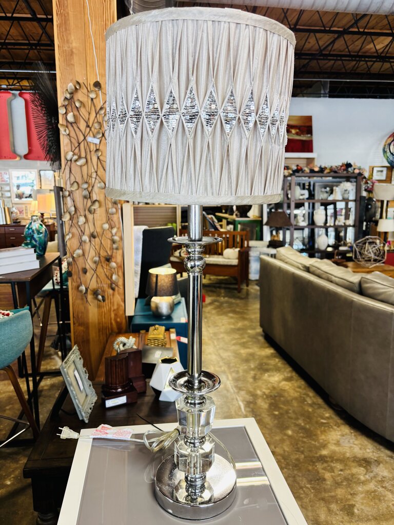 Acrylic/Metal Basae Column Lamp