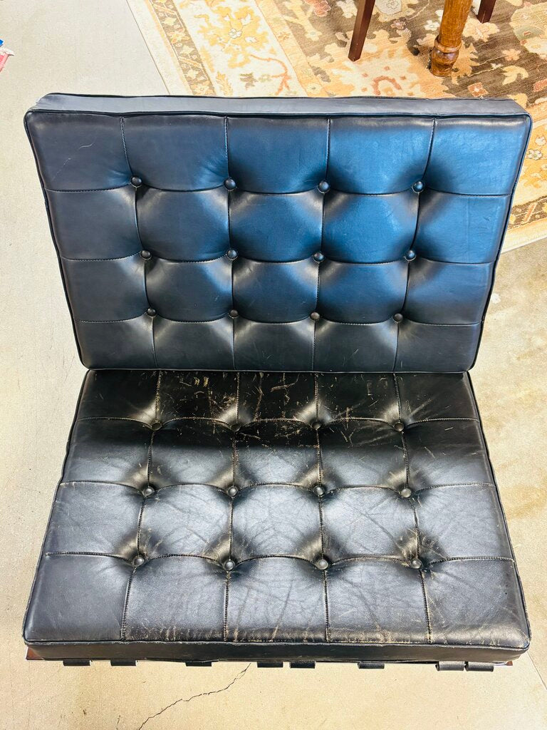 Barcelona Vintage Leather & Chrome Chair