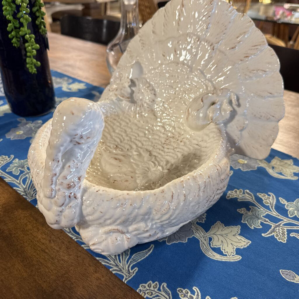 Vintage Turkey Serving Bowl