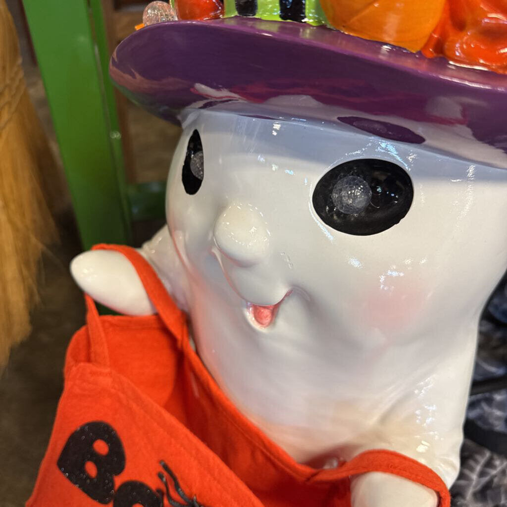Motion Ghost Door Greeter with Boo Bag 30"H