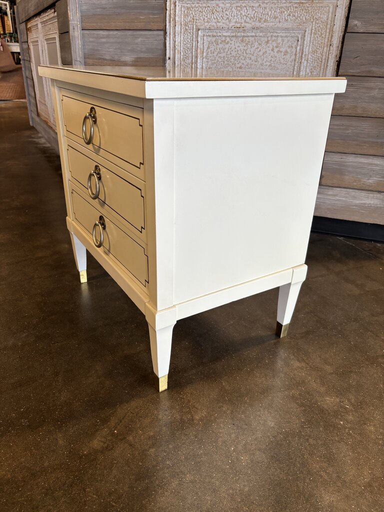 Vintage 3 Drawer Nightstand 23.25 X 13.25 X 23.75