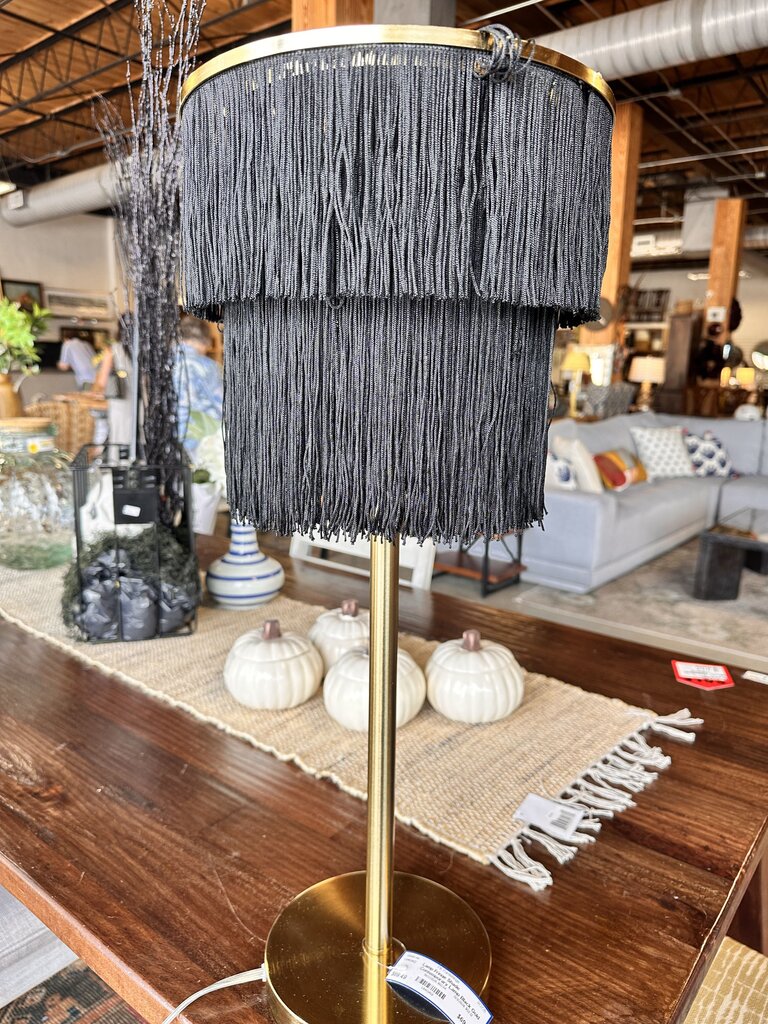 Fringe Shade Contemporary Lamp