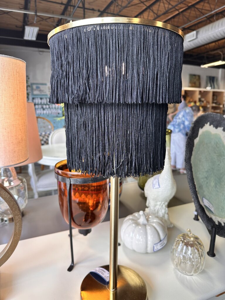 Fringe Shade Contemporary Lamp