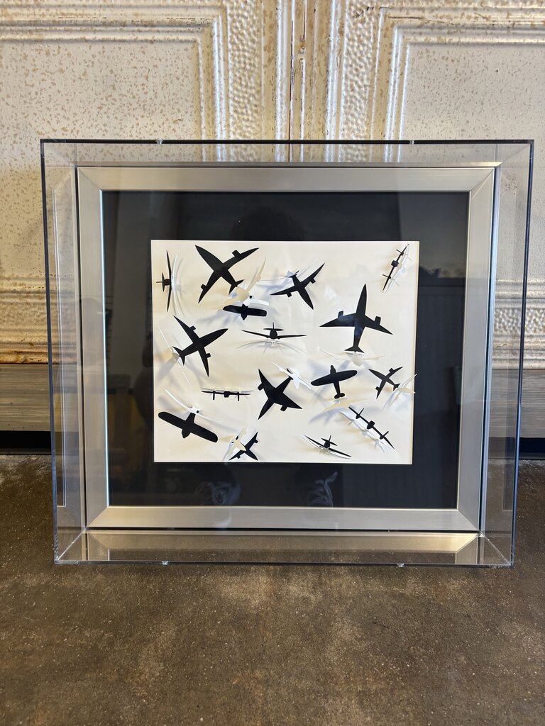 Framed 3D Airplane Shadowbox