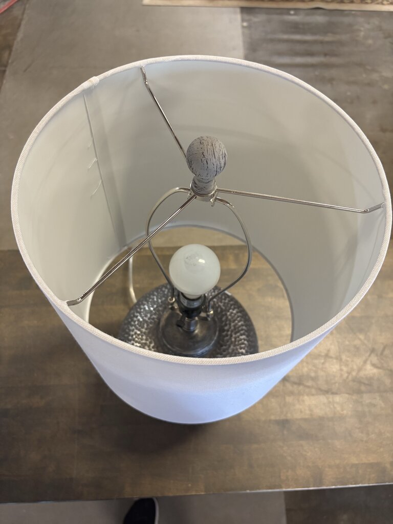Galvanized Metal Sphere Lamp