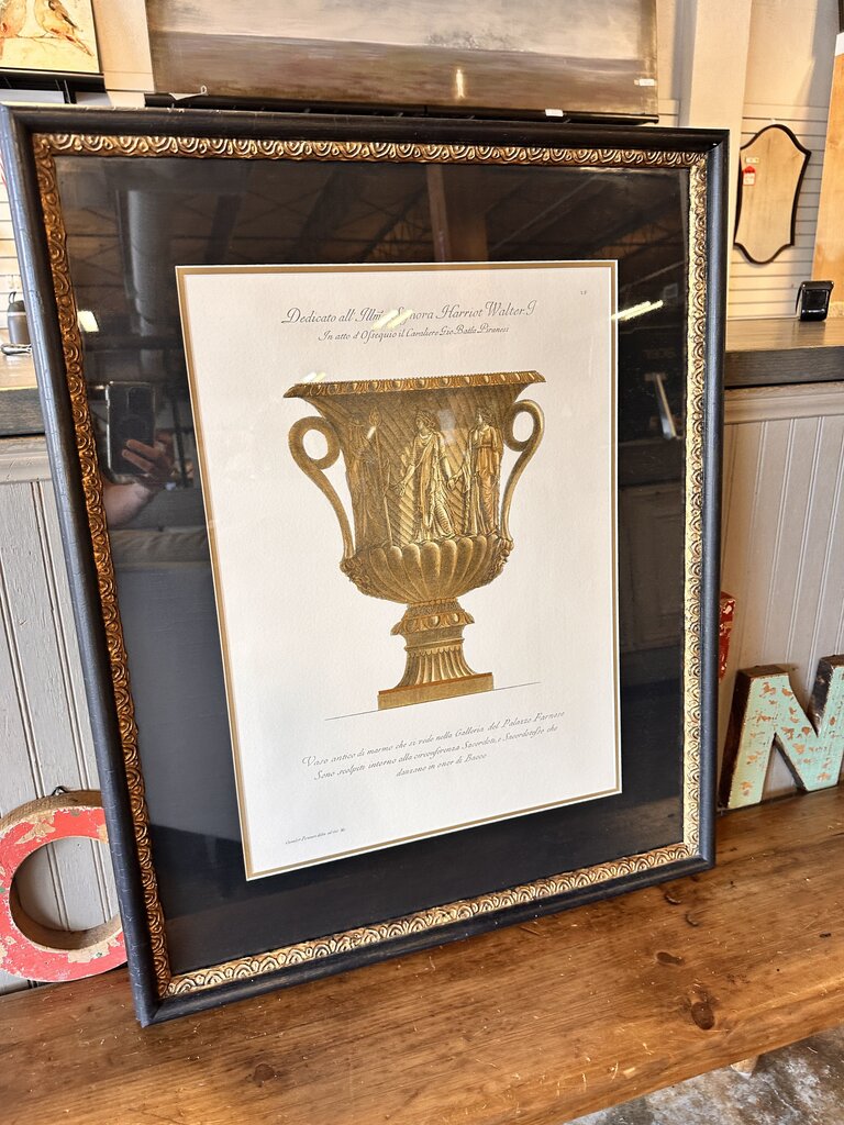 Framed Roman Urn II 25.5 X 31.75