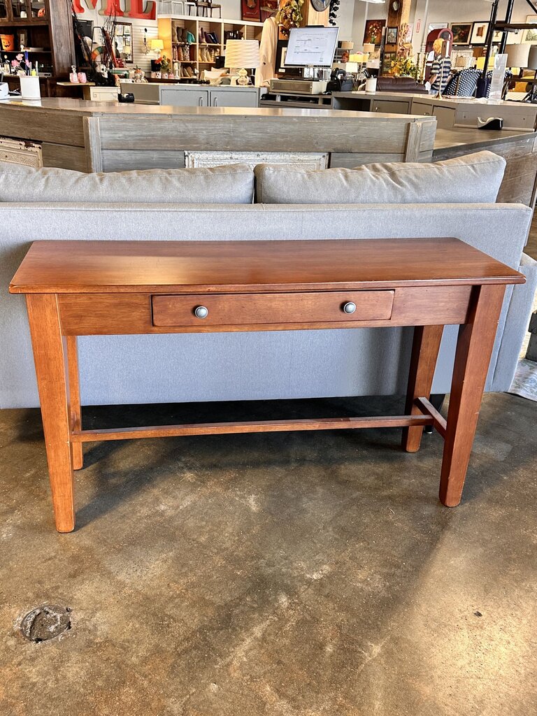 Wood Console Table & Drawer