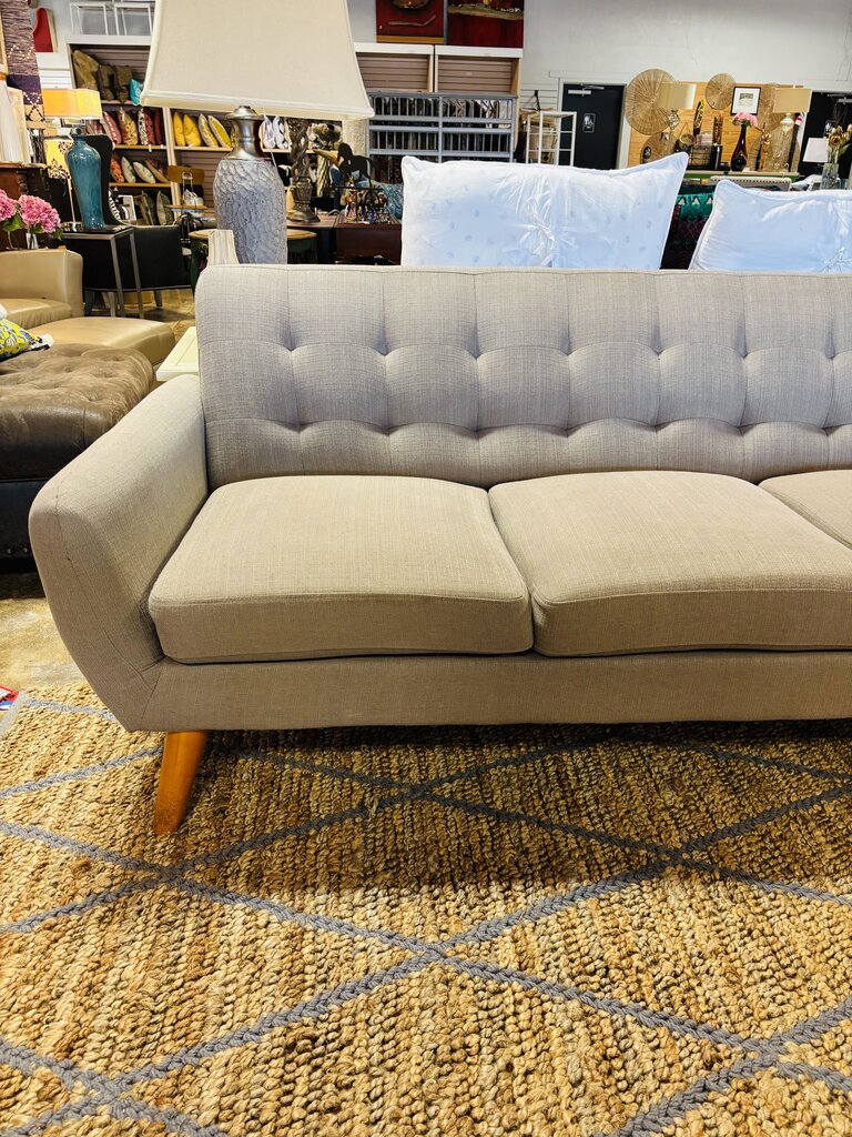 Upholstered 'L' Sectional With Chaise Sofa