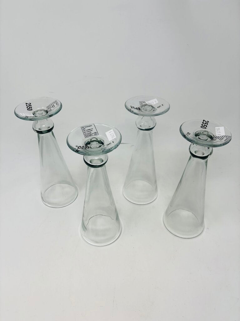 Set 4 Thick Champagne Glasses