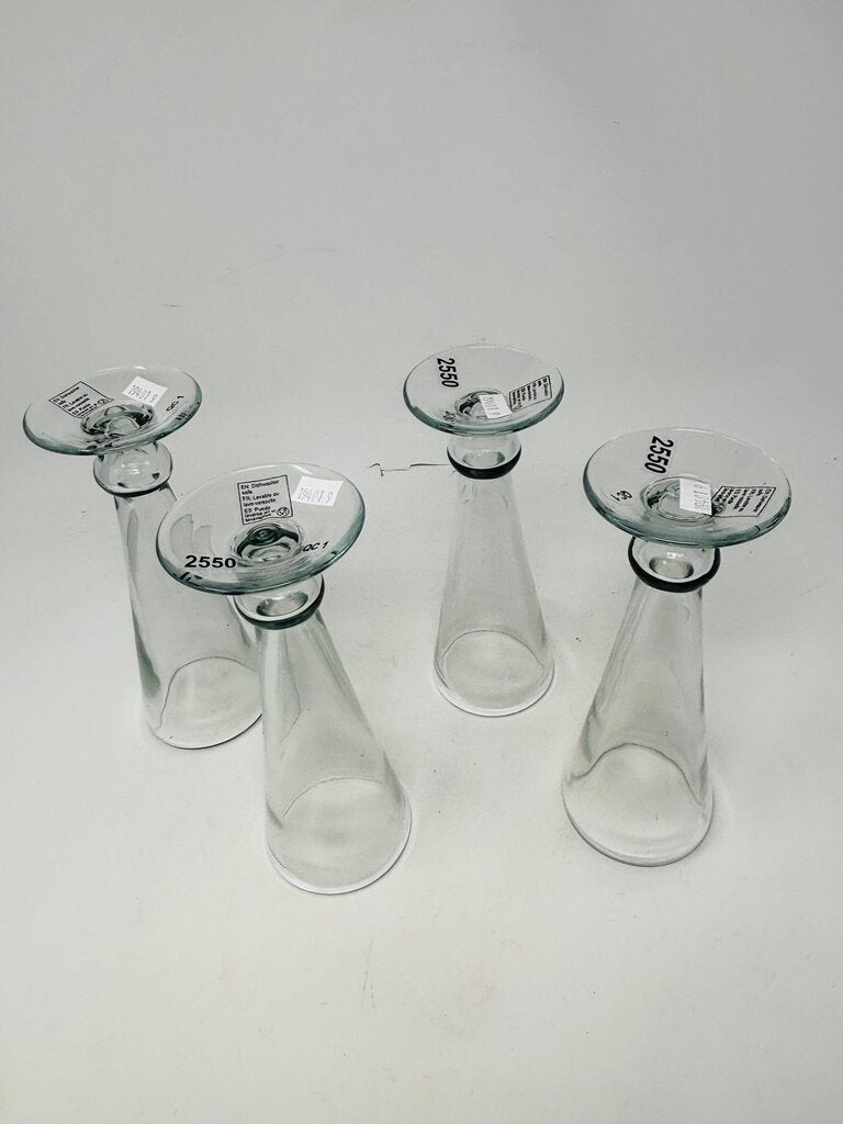 Set 4 Thick Champagne Glasses