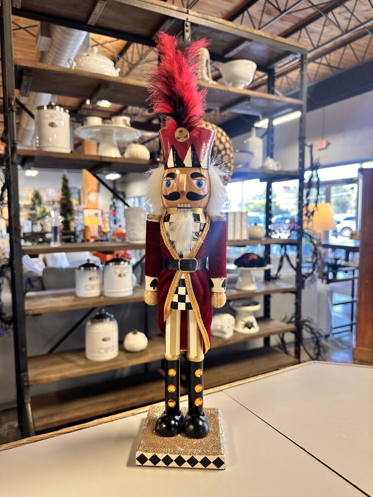 MacKenzie - Childs Red Nutcracker 15"