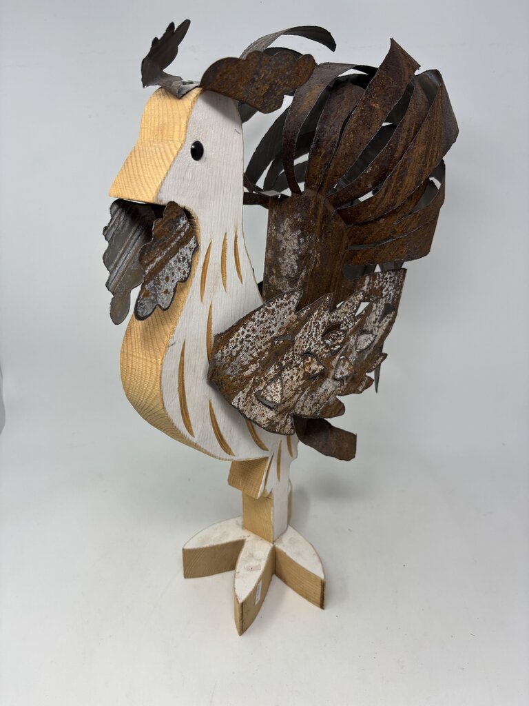 Wood/Metal Rooster
