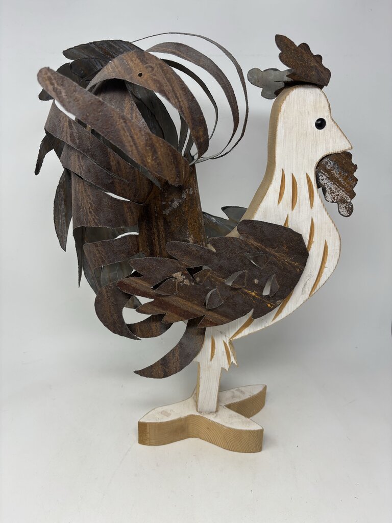 Wood/Metal Rooster